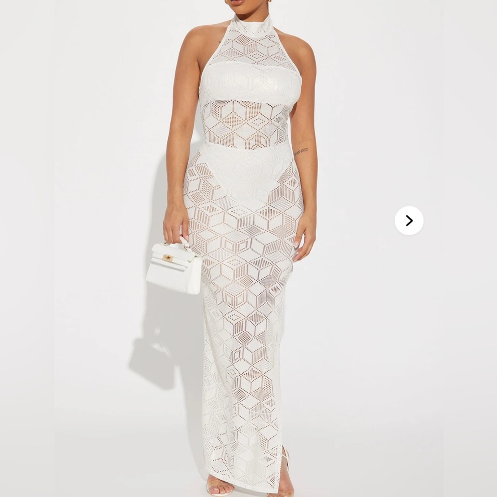 Angelic Metallic Maxi Dress